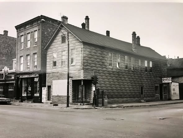 Looking east on Armitage toward Halsted, 1920s-30s. Streetcar visible at center. (RANCH Triangle Archives)